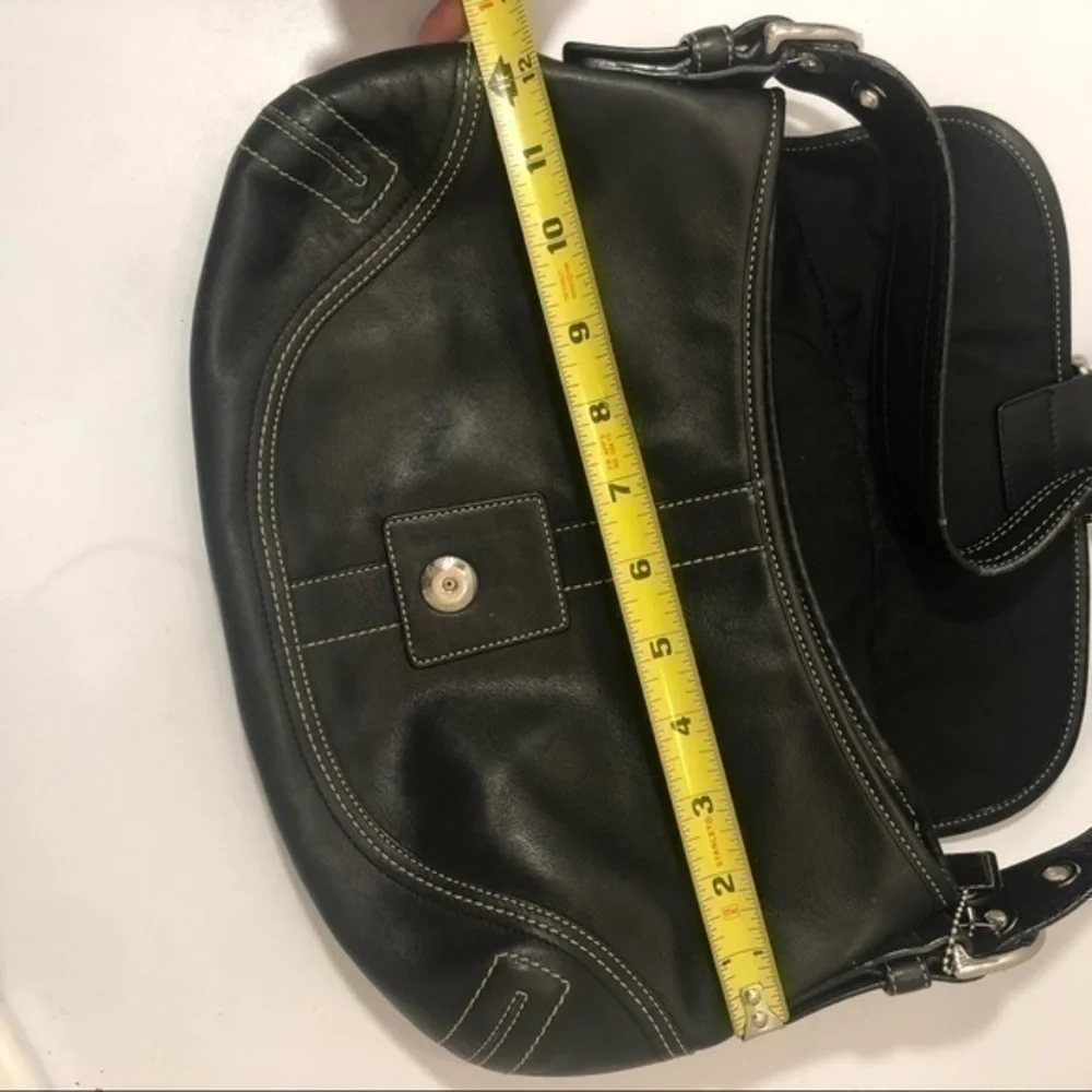 Coach black leather soho bag